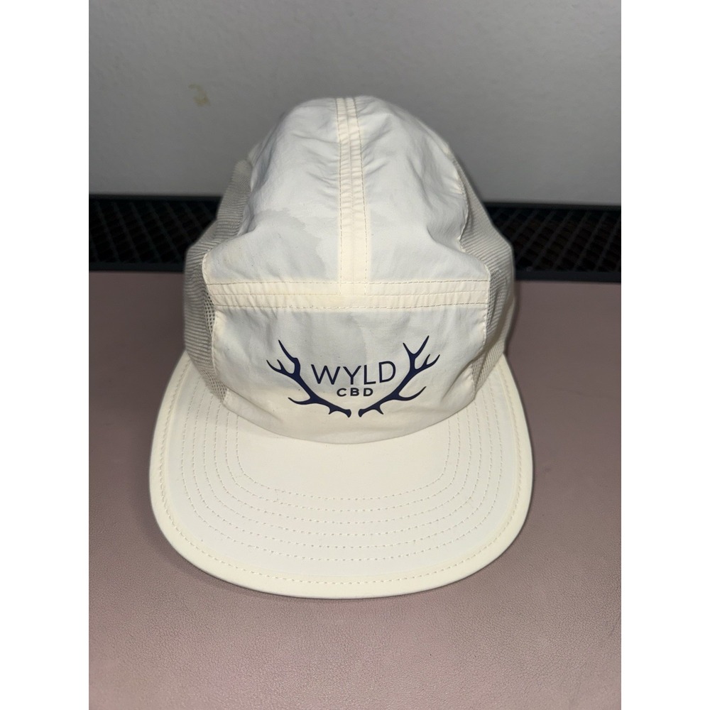 WYLD White‎ Mesh Camp Hat Adjustable Strapback Active Outdoor Cap